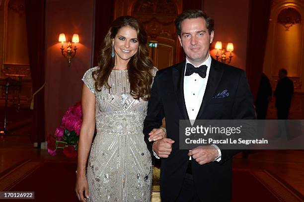 Princess Madeleine of Sweden and Christopher O'Neill attend a private dinner on the eve of the wedding of Princess Madeleine and Christopher O'Neill...