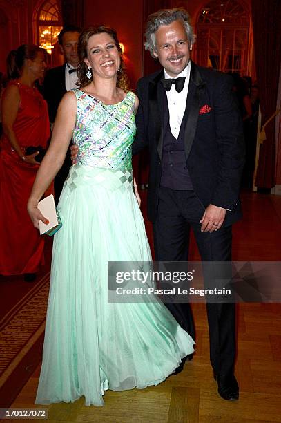 Princess Martha Louise of Norway and Ari Mikael Behn attend a private dinner on the eve of the wedding of Princess Madeleine and Christopher O'Neill...