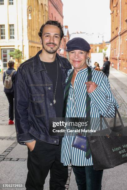 Marvin Herzsprung and Barbara Engel attend the premiere of "Das Fliegende Klassenzimmer" at Kino in der Kulturbrauerei on October 1, 2023 in Berlin,...