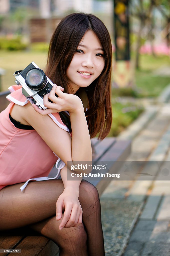 Girl with camera