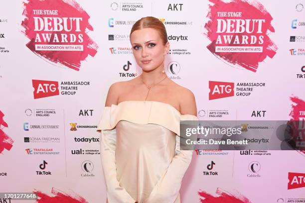 Maisie Smith attends The Stage Debut Awards 2023 at 8 Northumberland Avenue on October 1, 2023 in London, England.