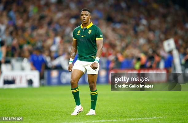 Grant Williams of South Africa during the Rugby World Cup 2023 Pool B match between South Africa and Tonga at Stade Velodrome on October 01, 2023 in...