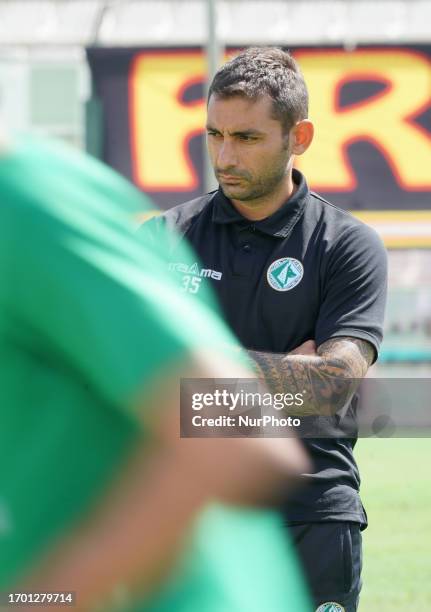 Michele Pazienza head coach of Avellino during the Serie C match between Acr Messina and Avellino Calcio on October 1, 2023 stadium &quot;Franco...