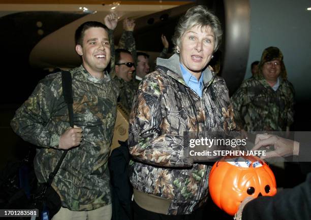 Deputy Press Secretary Josh Deckard , Press Secretary Scott McClellan , Senior Advisors Karen Hughes and Karl Rove are dressed in Halloween costumes...