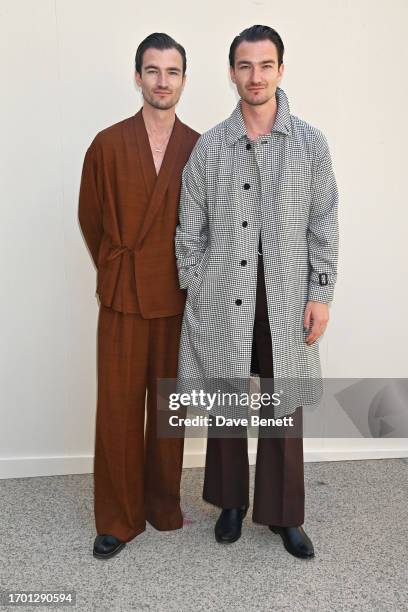 Brett Staniland and Scott Staniland attend the Stella McCartney show during Paris Fashion Week Womenswear Spring/Summer 2024 on October 2, 2023 in...