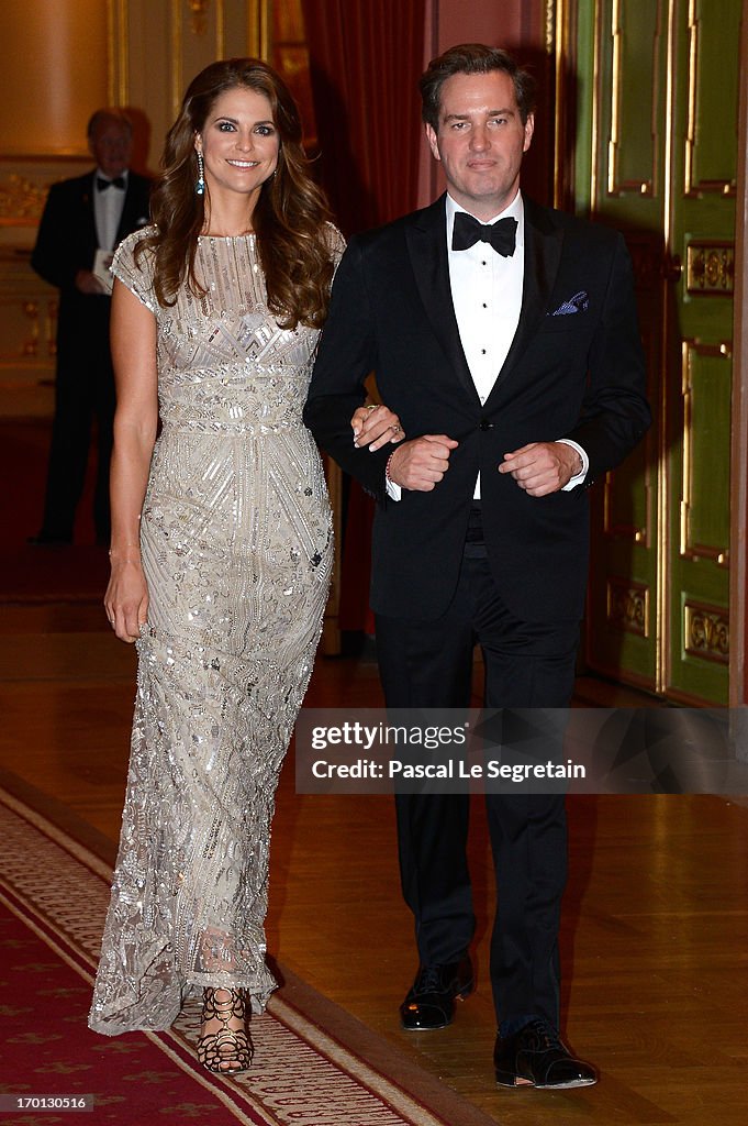 King Carl Gustav & Queen Silvia Host Private Dinner For The Wedding Of Princess Madeleine & Christopher O'Neill- Inside Arrivals