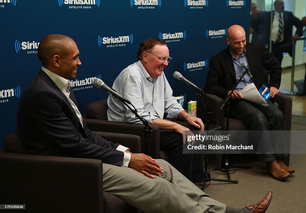 Author James Patterson And NBA Legend Grant Hill Visit The SiriusXM Studios For "SiriusXM"s Town Hall With James Patterson And Special Guest Grant Hill"