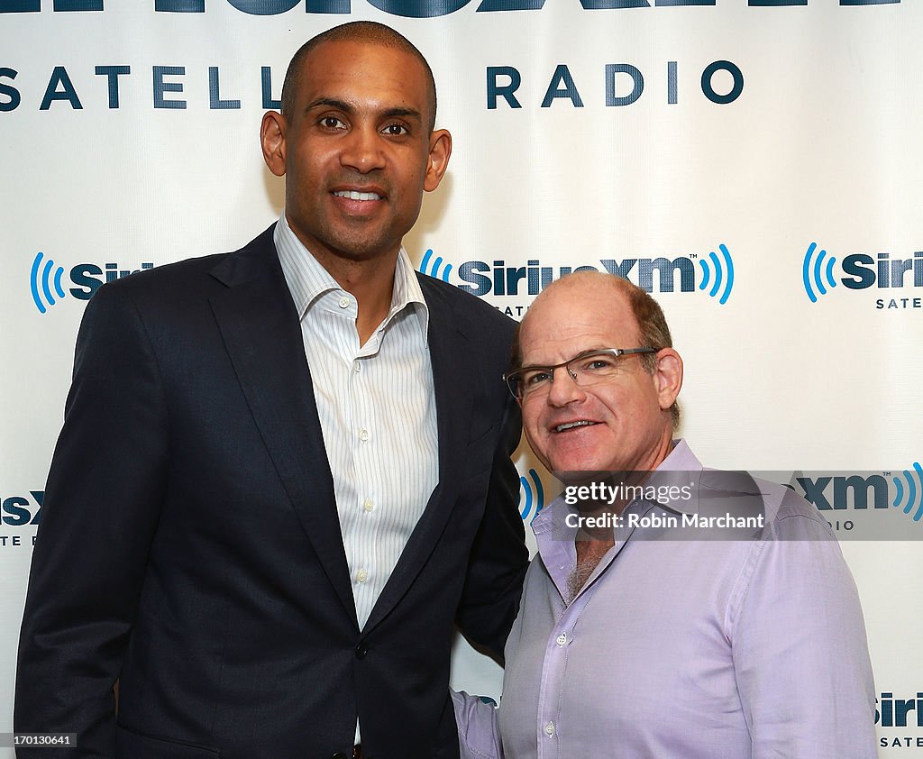 Author James Patterson And NBA Legend Grant Hill Visit The SiriusXM Studios For "SiriusXM"s Town Hall With James Patterson And Special Guest Grant Hill"