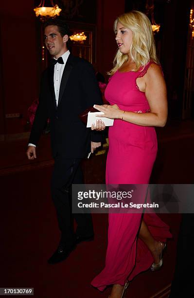 Princess Theodora of Greece and Prince Philippo of Greece attend a private dinner on the eve of the wedding of Princess Madeleine and Christopher...