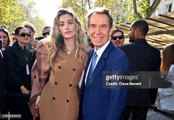 Paris Jackson and Jeff Koons attend the Stella McCartney show during Paris Fashion Week Womenswear Spring/Summer 2024 on October 2, 2023 in Paris,...