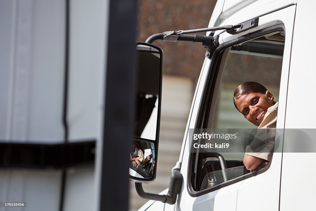 Female truck driver