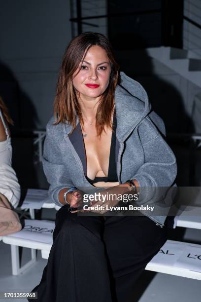 Julia Flabat attends the Mossi Womenswear Spring/Summer 2024 show as part of Paris Fashion Week on September 25, 2023 in Paris, France.