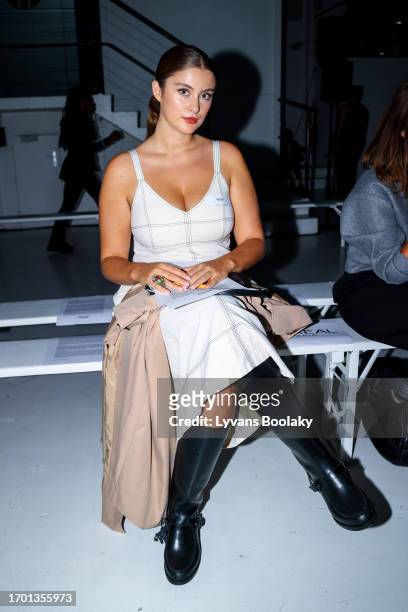 Luce Giussani attends the Mossi Womenswear Spring/Summer 2024 show as part of Paris Fashion Week on September 25, 2023 in Paris, France.