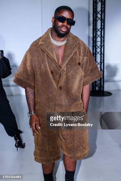 Isaïah Denzel attends the Mossi Womenswear Spring/Summer 2024 show as part of Paris Fashion Week on September 25, 2023 in Paris, France.