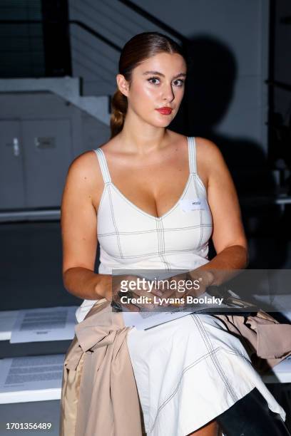 Luce Giussani attends the Mossi Womenswear Spring/Summer 2024 show as part of Paris Fashion Week on September 25, 2023 in Paris, France.