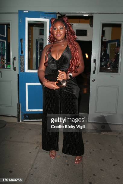 Channique Sterling Brown seen attending the Inside Soap Awards 2023 at Salsa! on September 25, 2023 in London, England.
