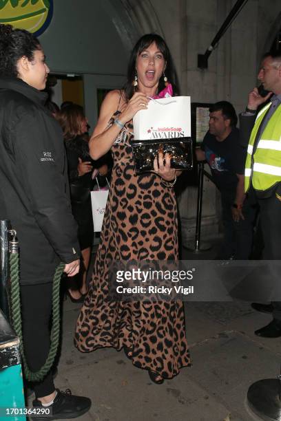 Kirsty Mitchell seen attending the Inside Soap Awards 2023 at Salsa! on September 25, 2023 in London, England.