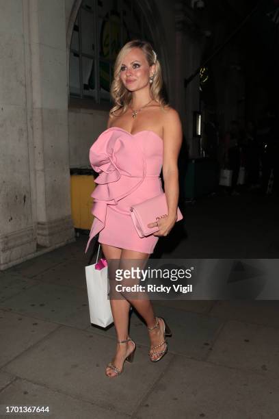 Tina O'Brien seen attending the Inside Soap Awards 2023 at Salsa! on September 25, 2023 in London, England.