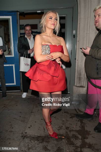 Lucy Fallon seen attending the Inside Soap Awards 2023 at Salsa! on September 25, 2023 in London, England.