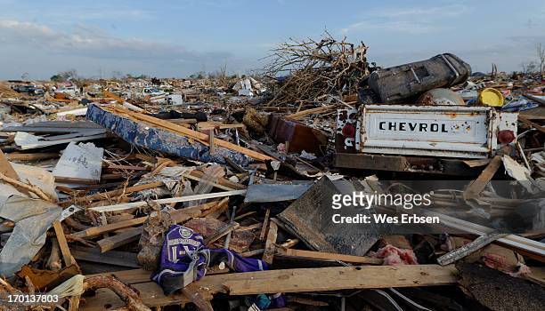 This was one of the worst hit areas from the tornado that swept through Moore Oklahoma on 5-20-13.