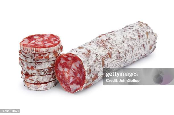 salchicha - salami fotografías e imágenes de stock