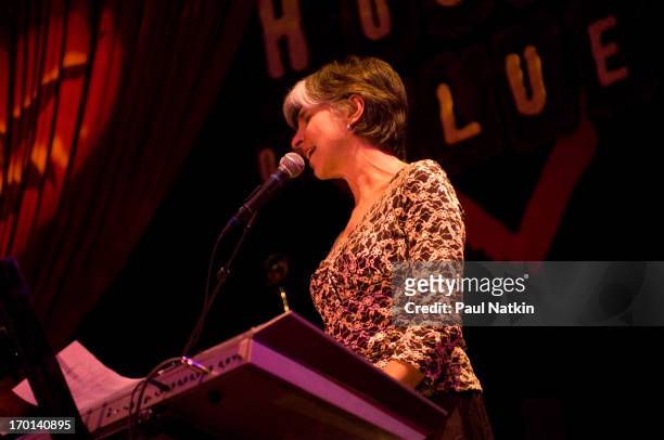 American blues musician Marcia Ball performs on stage during the Koko Taylor Benefit held at the House of Blues, Chicago, Illinois, November 19, 2006.