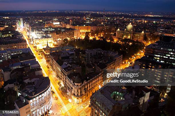 belgrade - belgrade skyline stockfoto's en -beelden