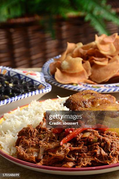 ropa vieja - prato de comida imagens e fotografias de stock