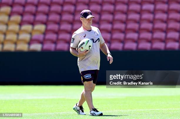 Allan Langer is seen during a Brisbane Broncos NRL training session at Suncorp Stadium on September 26, 2023 in Brisbane, Australia.