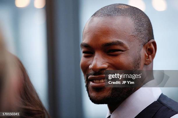 Tyson Beckford films on location for NUVOtv's "Curvy Girls" on June 7, 2013 at 6 Columbus Hotel in New York City.