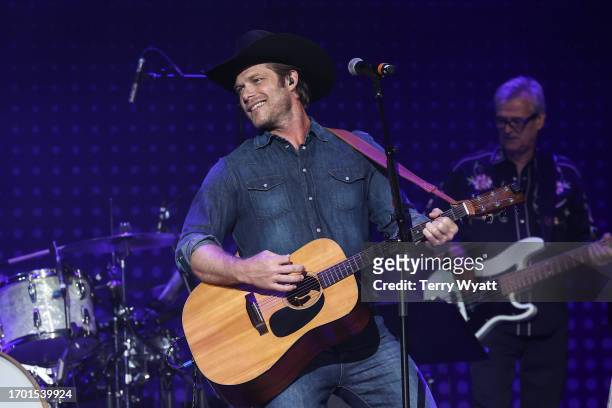 Chris Carmack Performs during the Nashville Reunion Tour at Ryman Auditorium on September 25, 2023 in Nashville, Tennessee.