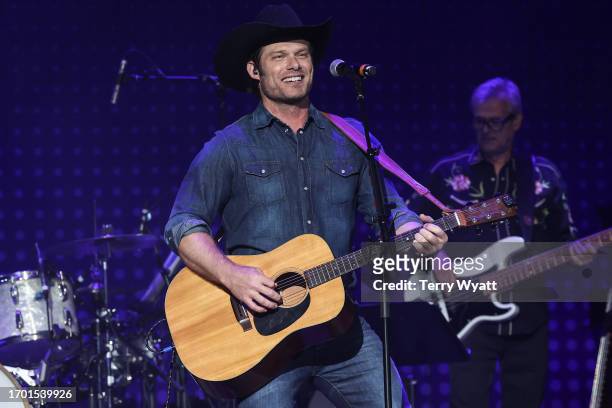 Chris Carmack performs during the Nashville Reunion Tour at Ryman Auditorium on September 25, 2023 in Nashville, Tennessee.