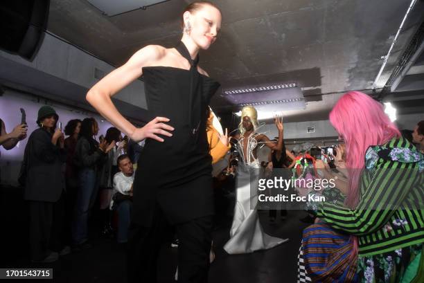 Models walk the runway during the Weinsanto Womenswear Spring/Summer 2024 show as part of Paris Fashion Week on September 25, 2023 in Paris, France.