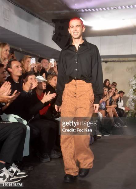 Victor Weinsanto walks the runway during the Weinsanto Womenswear Spring/Summer 2024 show as part of Paris Fashion Week on September 25, 2023 in...