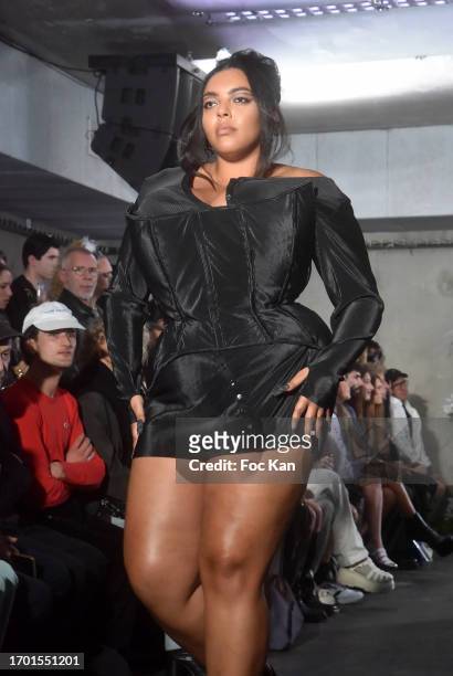 Model walks the runway during the Weinsanto Womenswear Spring/Summer 2024 show as part of Paris Fashion Week on September 25, 2023 in Paris, France.
