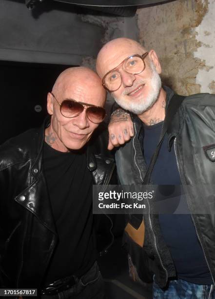 Pierre Commoy and Gilles Blanchard attend the Weinsanto front row Womenswear Spring/Summer 2024 show as part of Paris Fashion Week on September 25,...