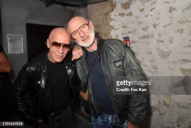 Pierre Commoy and Gilles Blanchard attend the Weinsanto front row Womenswear Spring/Summer 2024 show as part of Paris Fashion Week on September 25,...