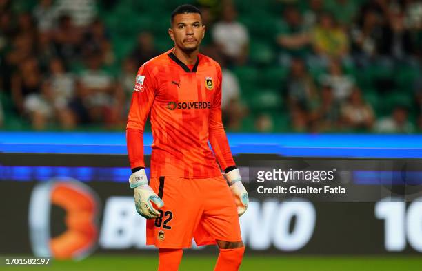 Magrao of Rio Ave FC during the Liga Portugal Betclic match between Sporting CP and Rio Ave FC at Estadio Jose Alvalade on September 25, 2023 in...