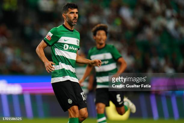 Luis Neto of Sporting CP during the Liga Portugal Betclic match between Sporting CP and Rio Ave FC at Estadio Jose Alvalade on September 25, 2023 in...