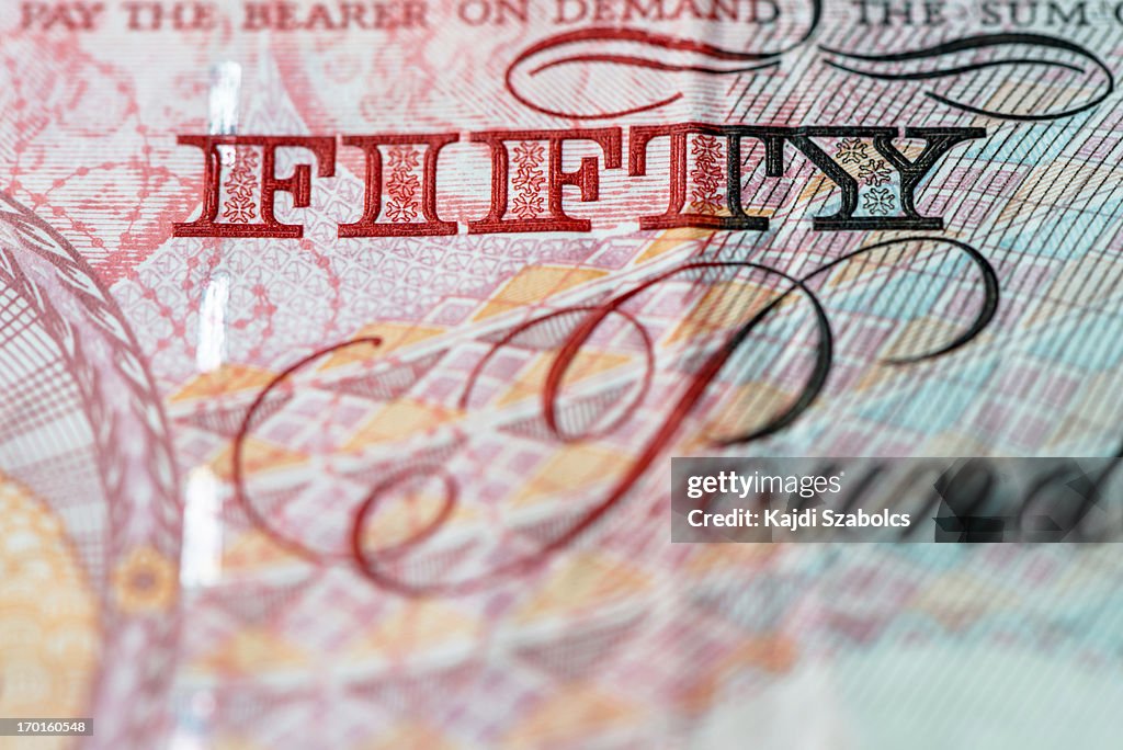 Banknoten British bank