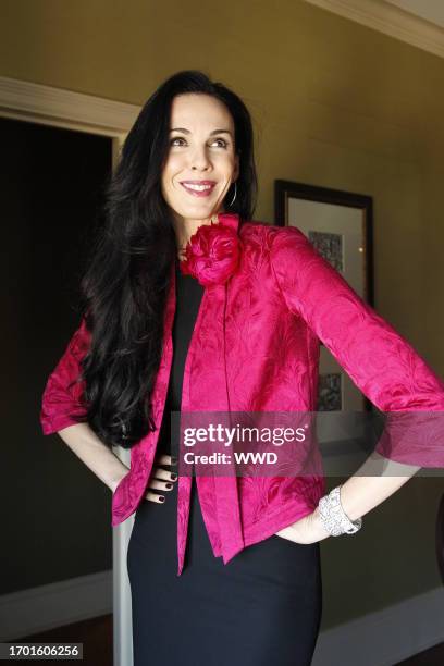 Designer L'Wren Scott at the Carlyle Hotel.