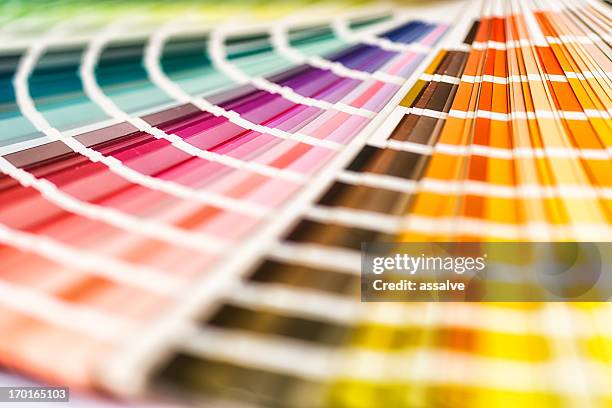 campione di colore multicolore - campione di colore foto e immagini stock