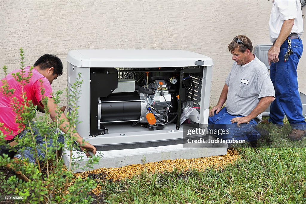 Installing an whole house emergency generator for hurricane season