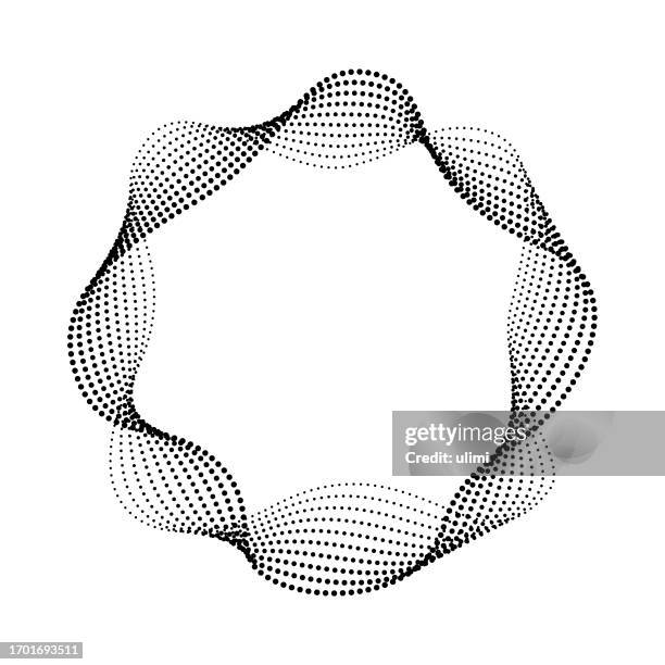 frame with wavy lines - thin ribbon stock illustrations