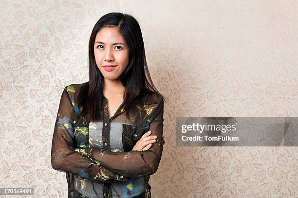 confident young woman - smug stock pictures, royalty-free photos & images