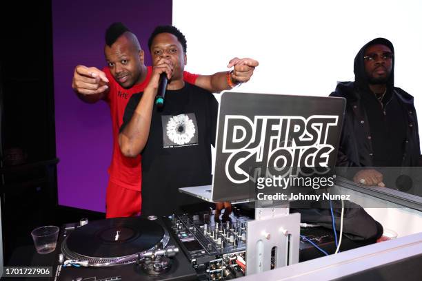 First Choice attends a celebration of Busta Rhymes music career on September 25, 2023 in New York City.