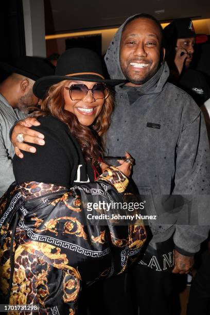 Mona Scott-Young and Maino attend a celebration of Busta Rhymes music career on September 25, 2023 in New York City.