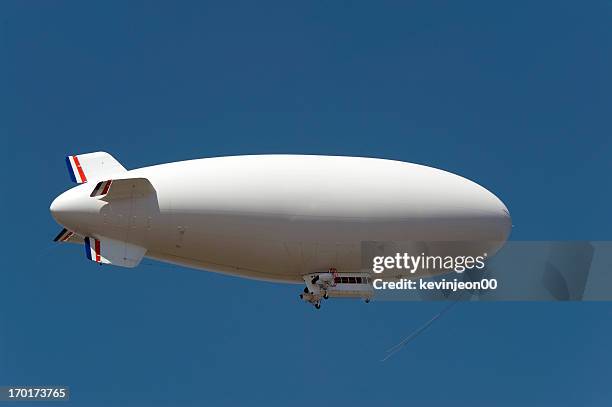 blimp - airship stock pictures, royalty-free photos & images