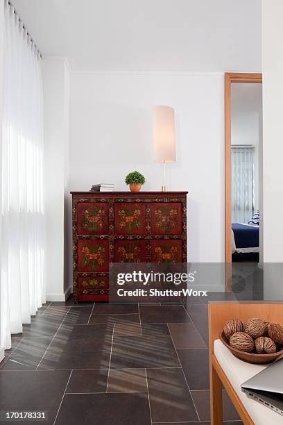 modern apartment entrance - window dresser stock pictures, royalty-free photos & images