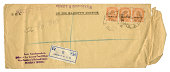 Registered OHMS envelope from Bombay, India, 1934